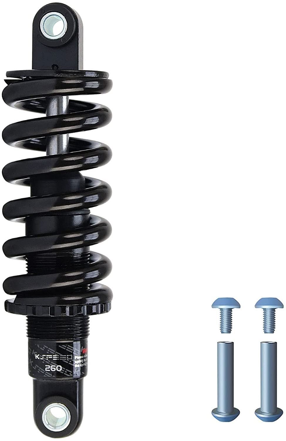 Amortiguador Amortiguador Trasero de Bicicleta montaña, suspensión Repuesto, Piezas 125mm, 150mm, 165mm y 190mm(165mm-450lbs)