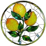 Generisch Wandbild oder Fensterbild Zitrone Zitronen Obst 20 cm Ø Deko MU K984