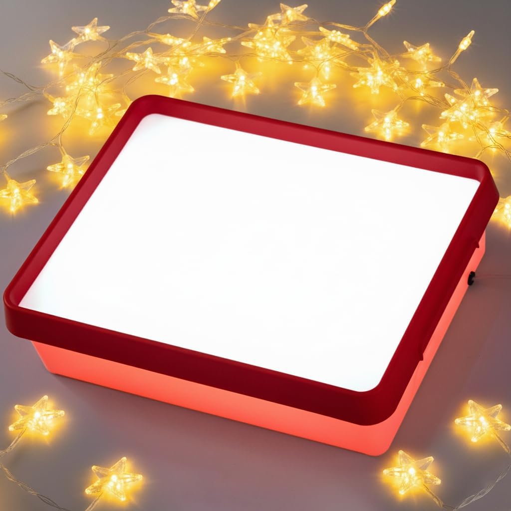 Magnetic Dry Erase Trays – 13.2" x 10" - Colorful Trays for Classroom,Kids Light Table – Light Up Sensory Table for Toddlers, Light Box for Home & Classroom Learning Activities