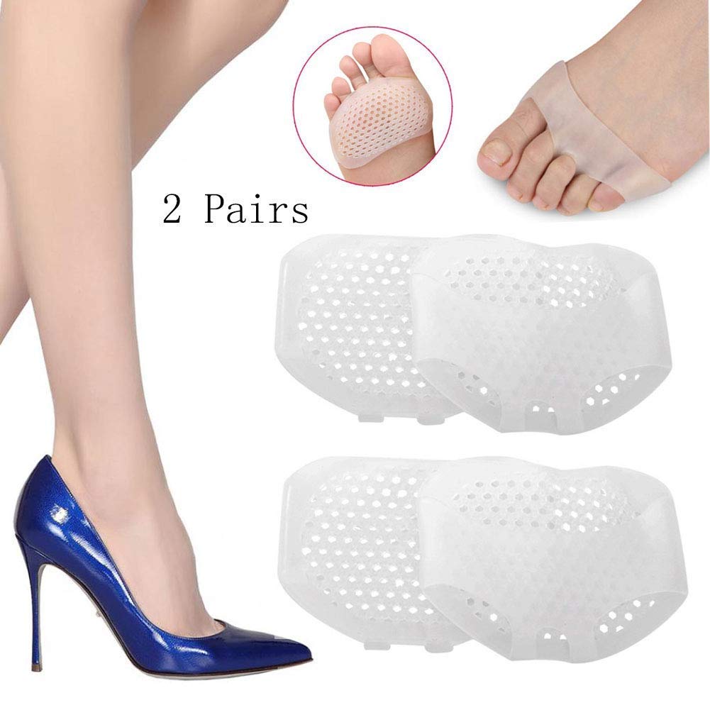 Buy KOBWA 2 Pairs Soft Silicone Gel Toe Pads,Ball of Foot Cushions for