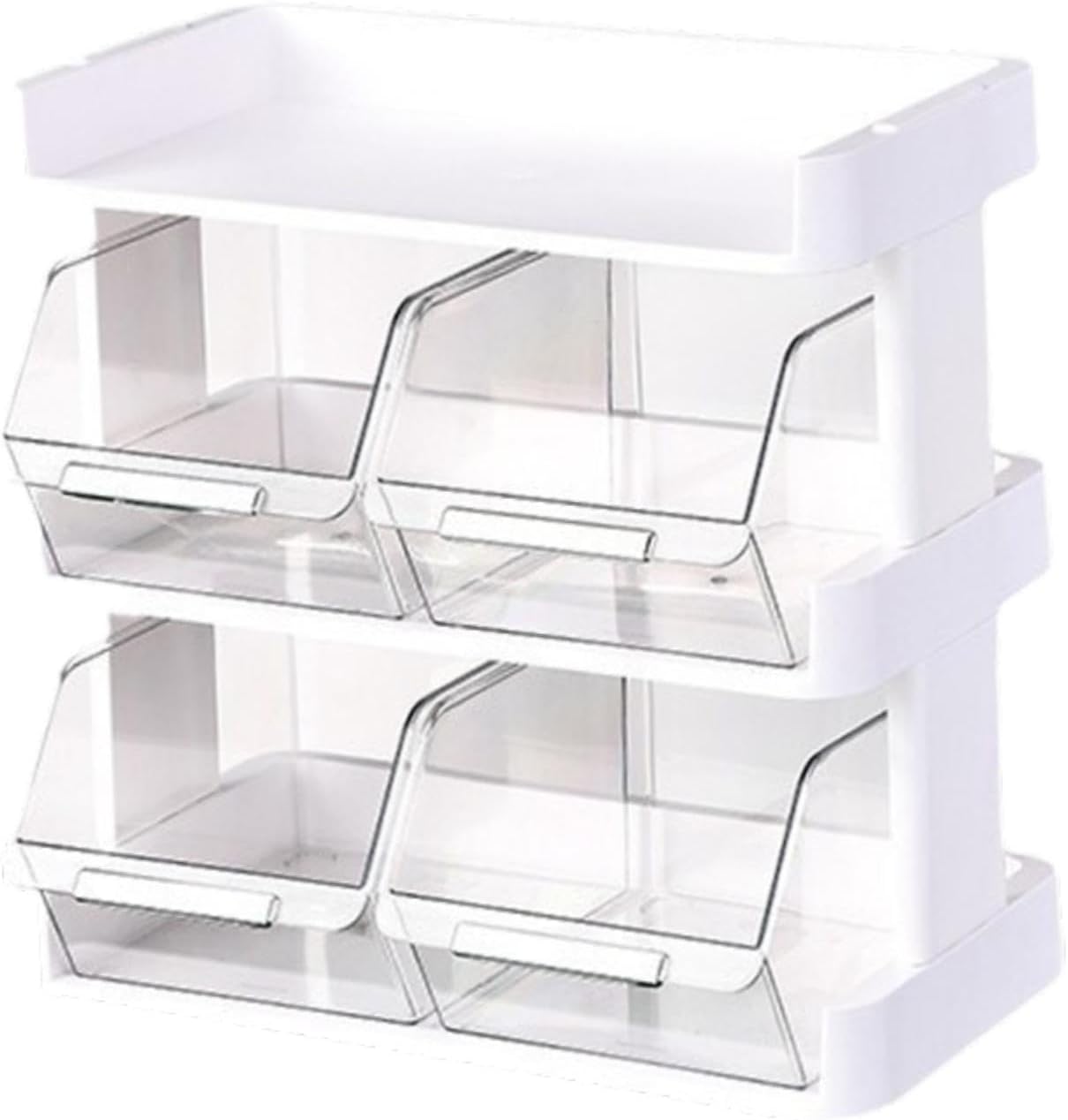 Tea Borganizer Tea Bags Organizer Cosmetic Storage Box Tea Storage Box Storage Rack for Countertop Kitchen Cabinet, 4 Tier/3 Tier
