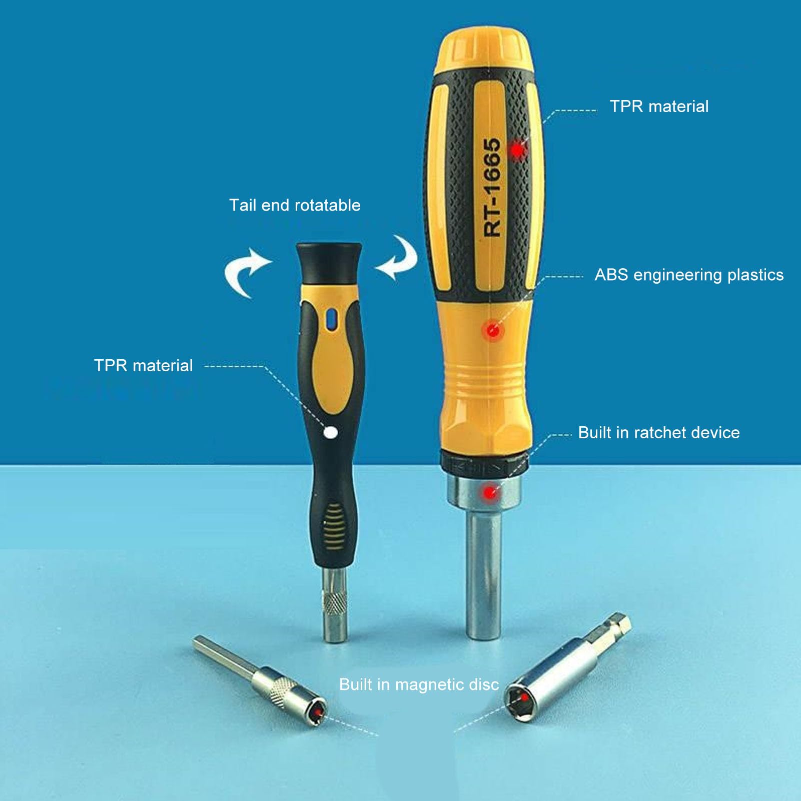 Set di Cacciaviti di Precisione, 65 Pezzi Mini Kit di Strumenti di Riparazione Magnetici Professionali Piccolo Cacciavite per Telefono, Computer, Orologio, Laptop, Occhiali,