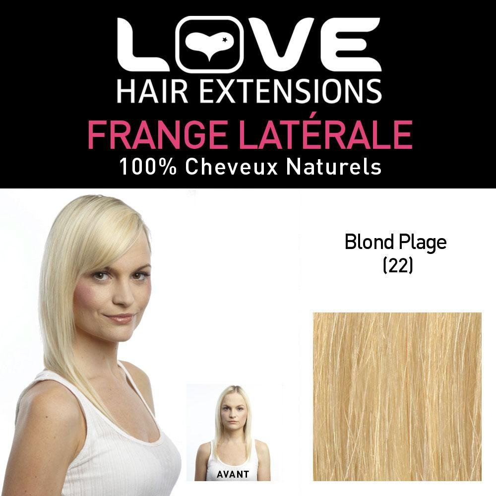 Love Hair Extension Human Hairs Clip In Side Fringe, Colour 22 Beach Blonde