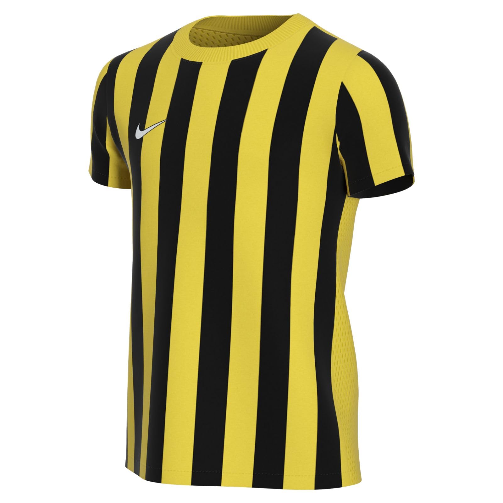 Nike Junior Striped Division Iv Ss Shirt Yellow