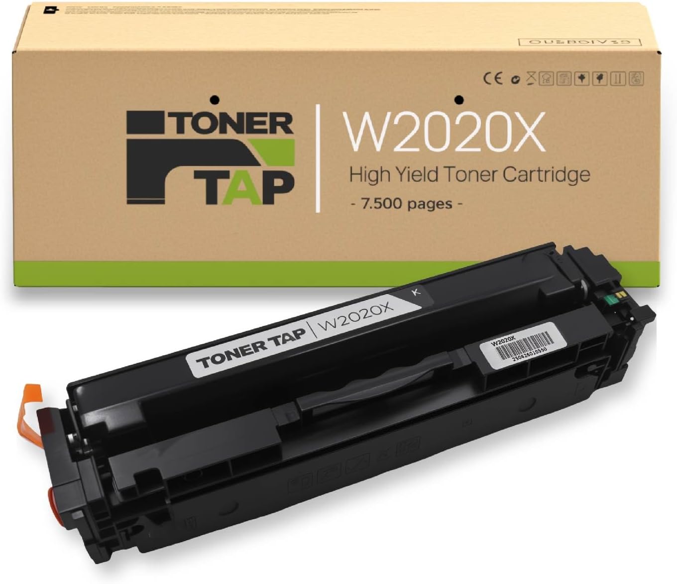 TonerTap 414X Black Toner Cartridge, W2020X High-Yield Replacement for 414A Toner Compatible with Pro MFP M479fdw M454dw M454dn M455dn M479fdn Printer