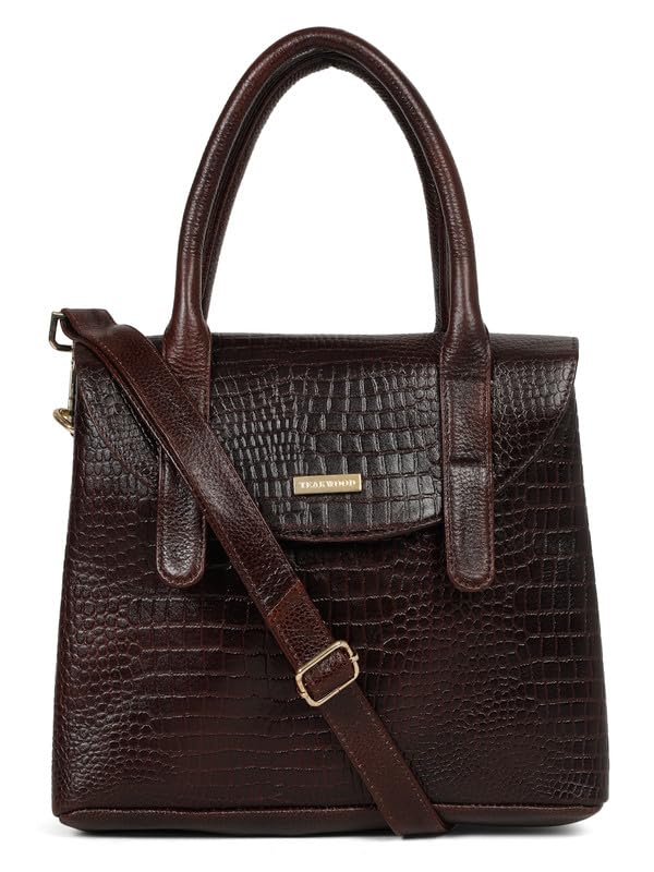 teakwood leathers Women Leather Sling Bag | Solid Leather Structured Bag for Women with 1 Main Compartment, Shoulder Leather Strap | T_SB_WL_1_P-picture-31