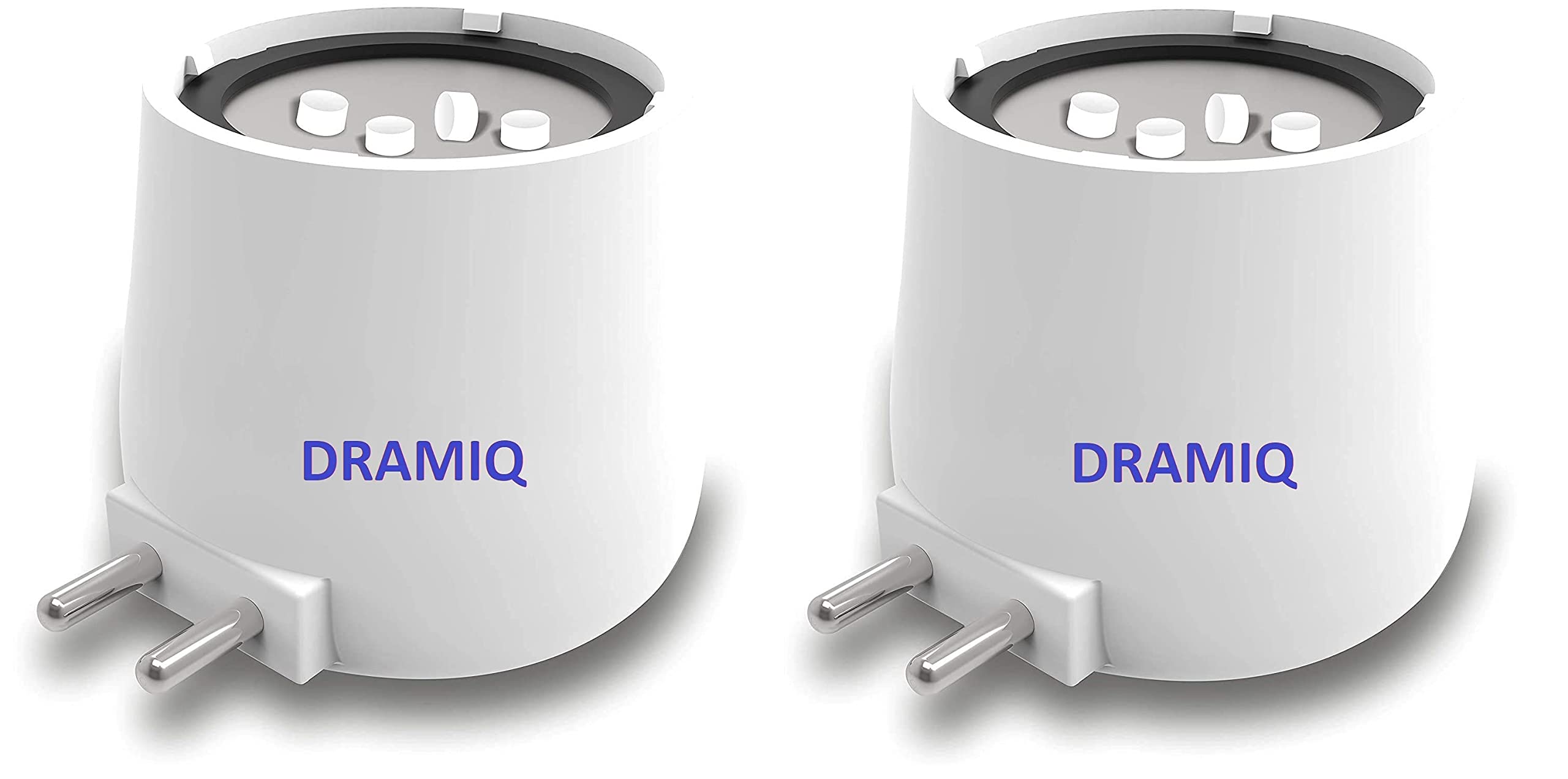 DRAMIQ® Beautiful Aroma Diffuser/Kapoor Dani Cum Night Lamp Made in India bakhoor dani Camphor Diffuser & Night Lamp (2Pcs-Plastic-Blue LED)