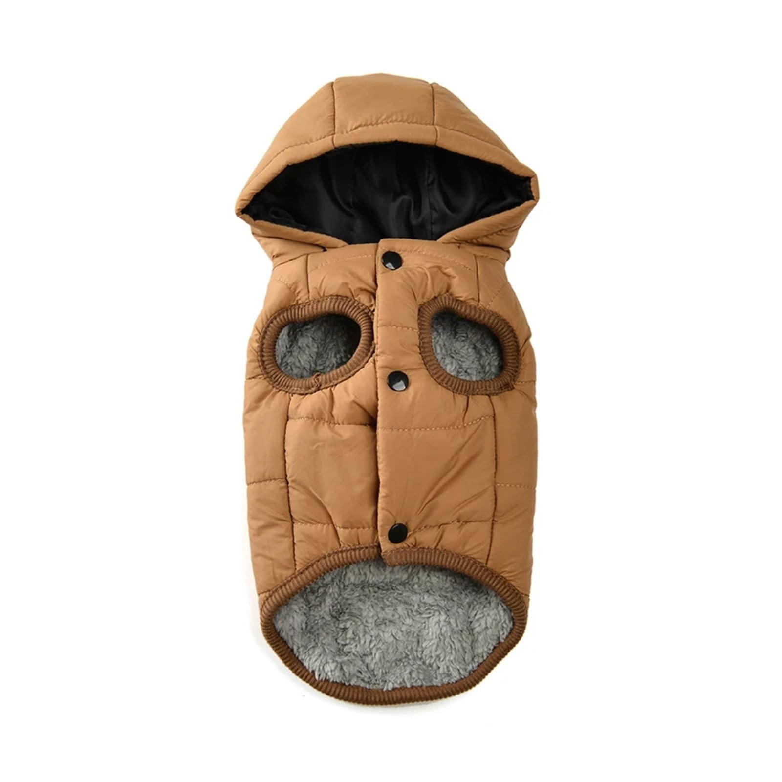 Veste pour chien Teckel parka chaude et confortable en café L