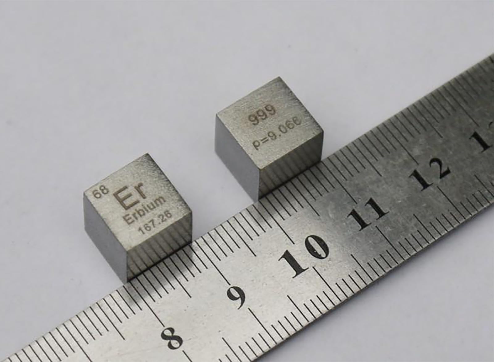 Cubi da 10mm - Collezione della Tavola Periodica degli Elementi - Metalli delle Terre Rare,Erbium er