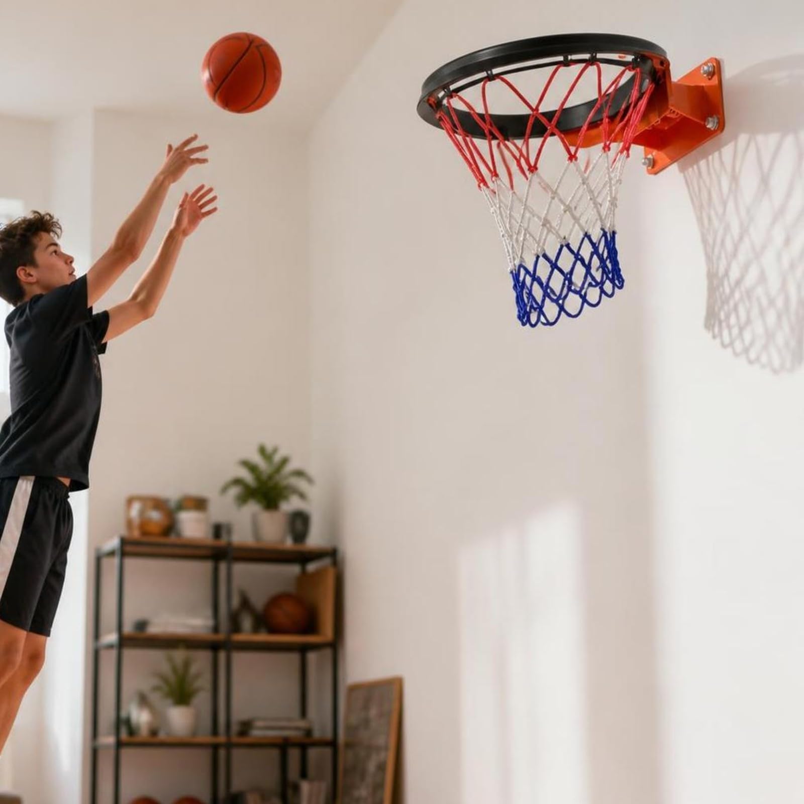 Harilla Anello da Basket con Staffa | Design Salvaspazio a, Giocattolo Sportivo, per Casa, Bambini