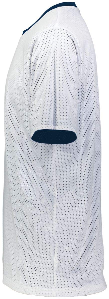 Augusta Sportswear Youth Short Sleeve Mesh Reversible Jersey Xxs Navy/White