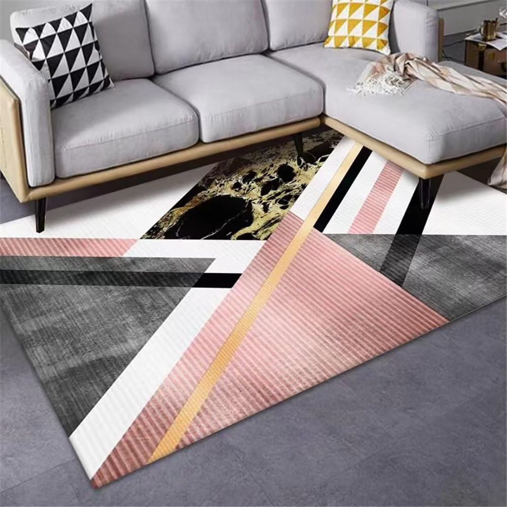 Tapis patchwork facile a nettoyer pour deco de chambre et salon