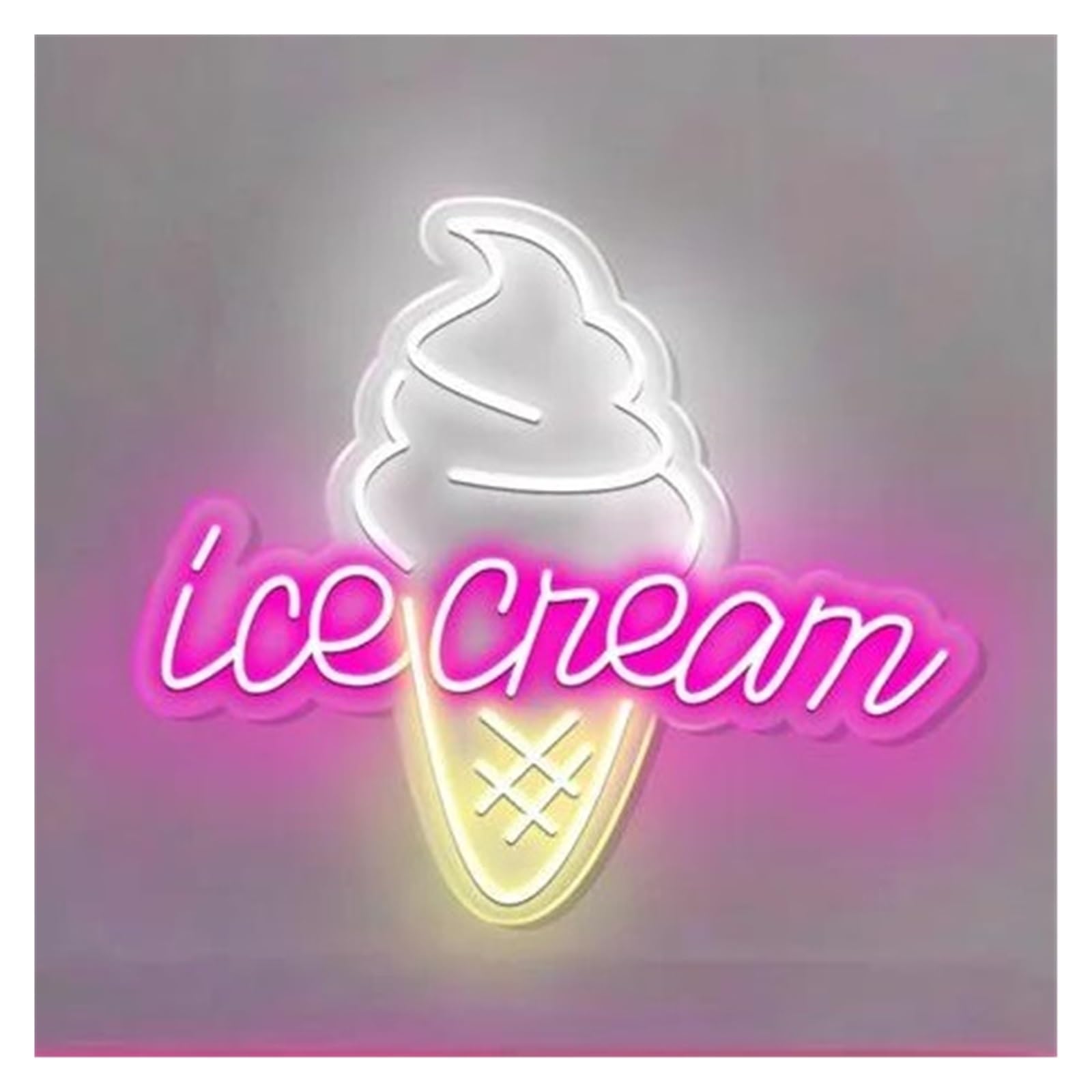 Shouxi A Sign Lamp Ice Cream Neon Sign Business Wall Decor Make Your Storemore Shiny For Coffee Bar Shop Restaurant Decoration 40Cm(A)