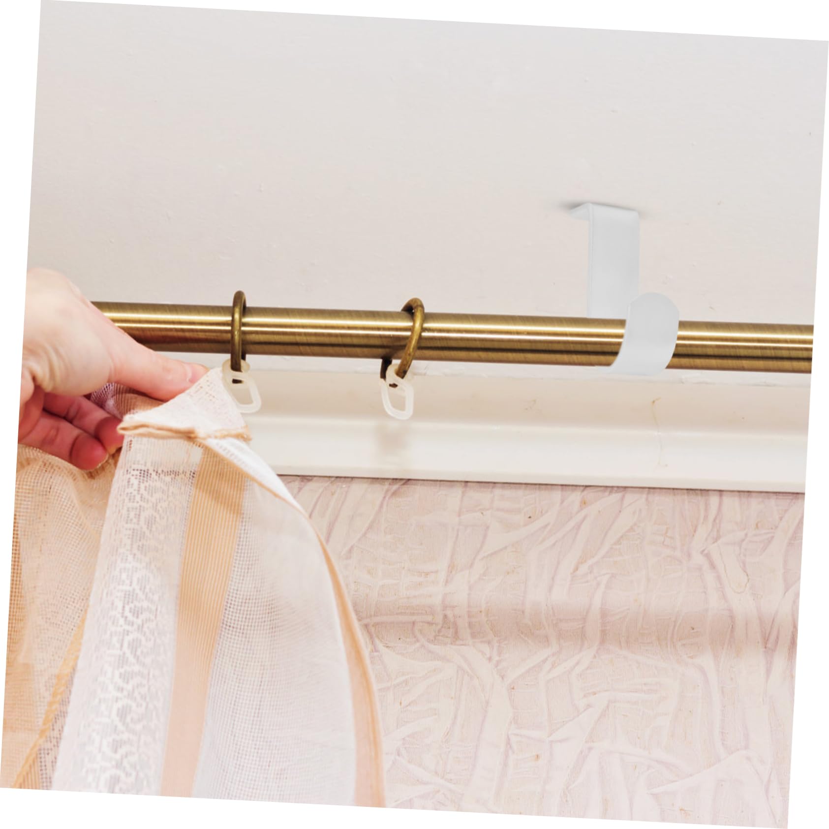 Veemoon 15pièces Support De Rideau Réglable Inoxydable De Brackets pour Tiges De Rideau Installation Facile Et Compatible avec Styles De Rideaux Variés Couleur Élégante Et Moderne