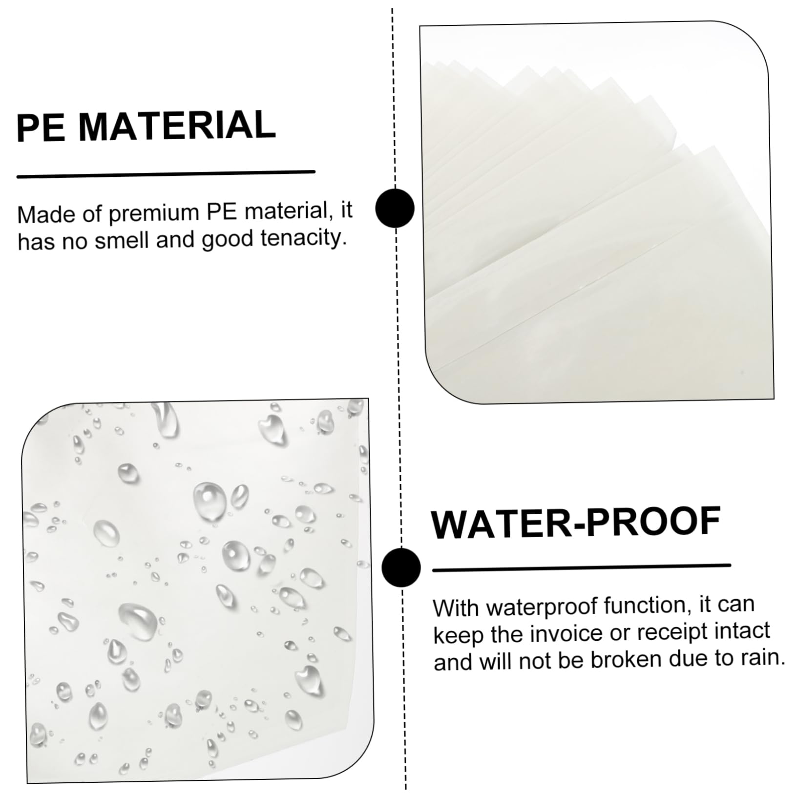 HOODANCOS 100pcs Shipping Label Sets Packing List Pouches Adhesive Shipping Label Envelops Adhesive Shipping Label Pouches Shipping Label Sleeves Shipping Packing List Envelops