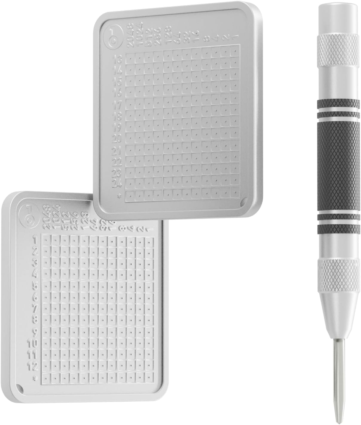 OneKey Keytag Secure Cryptocurrency Wallet, Cryptocurrency Storage Backup Cold Wallet, 2 Plates Bitcoin Keyword Storage Titanium Plate Set for Ledger, Trezor, KeepKey, Slim Wallet