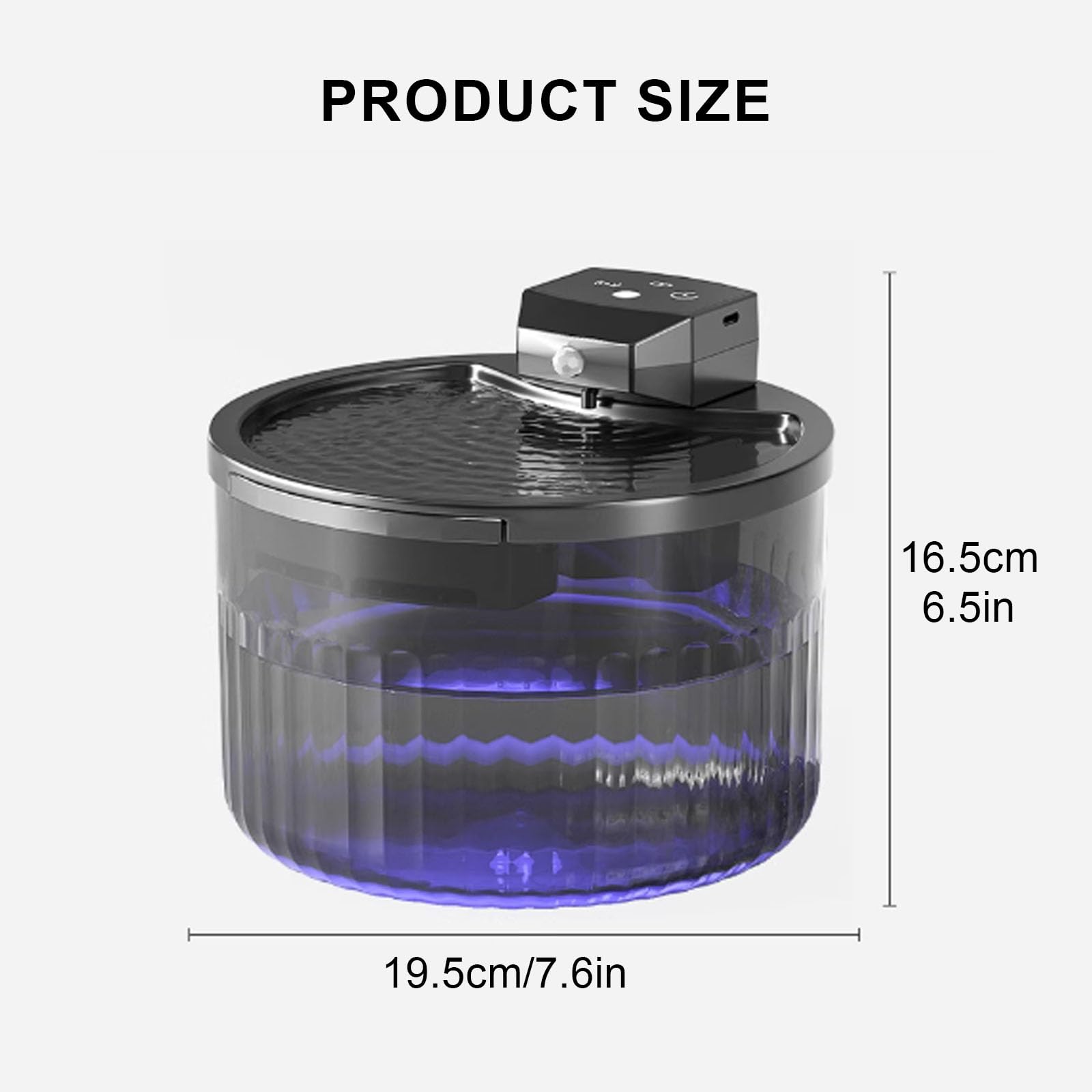 Fuente Automática para Gatos Sin Cable con Sensor Movimiento, 3L Bebedero Gatos Automatico Ultrasilencioso con 12 Filtros, 2 Modos,Blanca