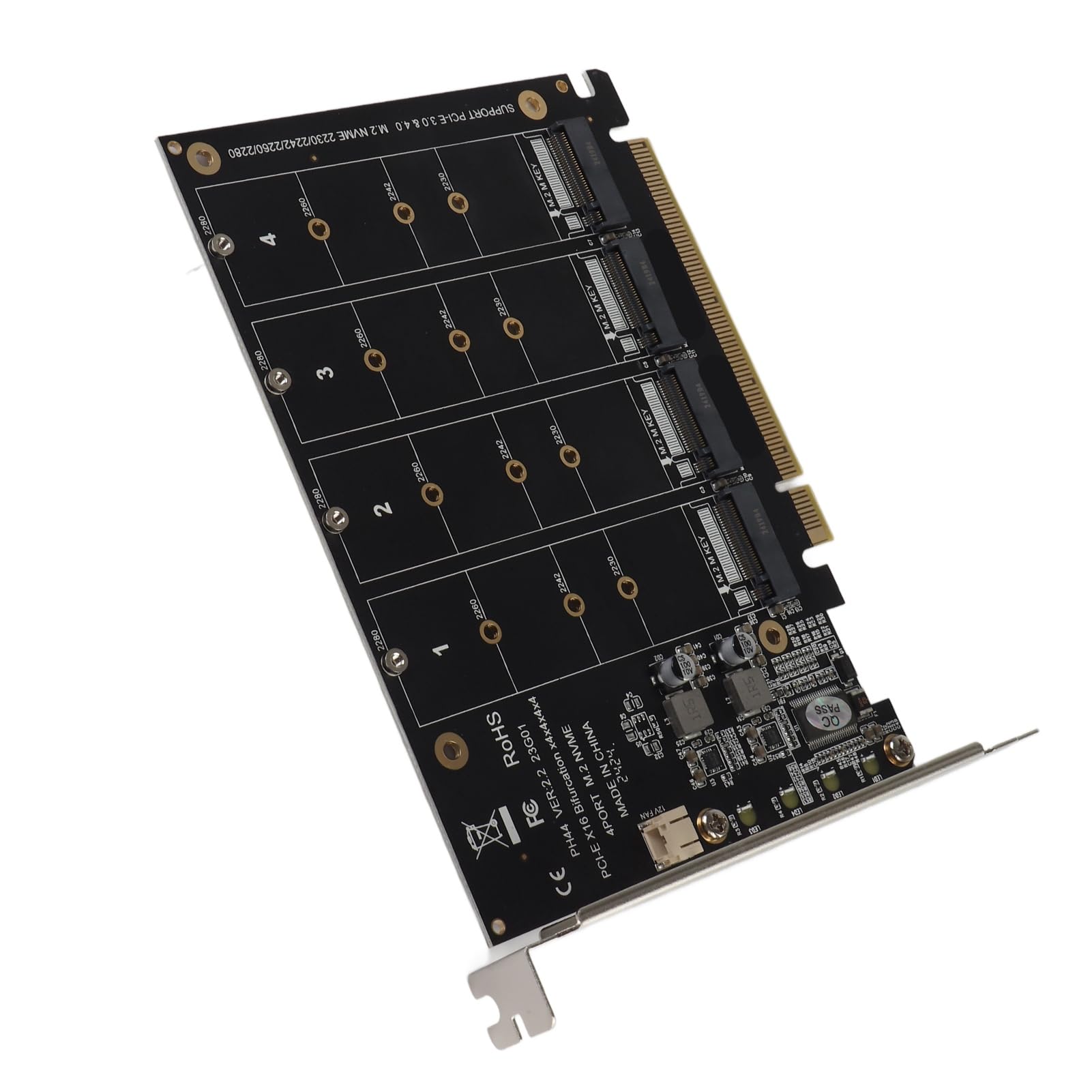 4tb Nvme Upjaah Port NVMe SSD To PCIE X16M Key Hard Drive