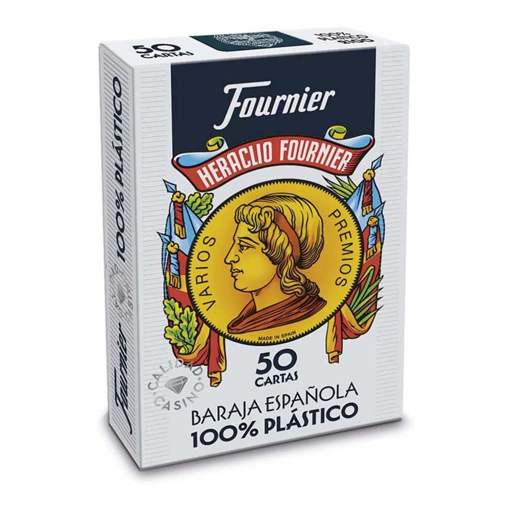 Outletdelocio Baraja española. Calidad Casino. 50 Cartas de plastico Lavable.