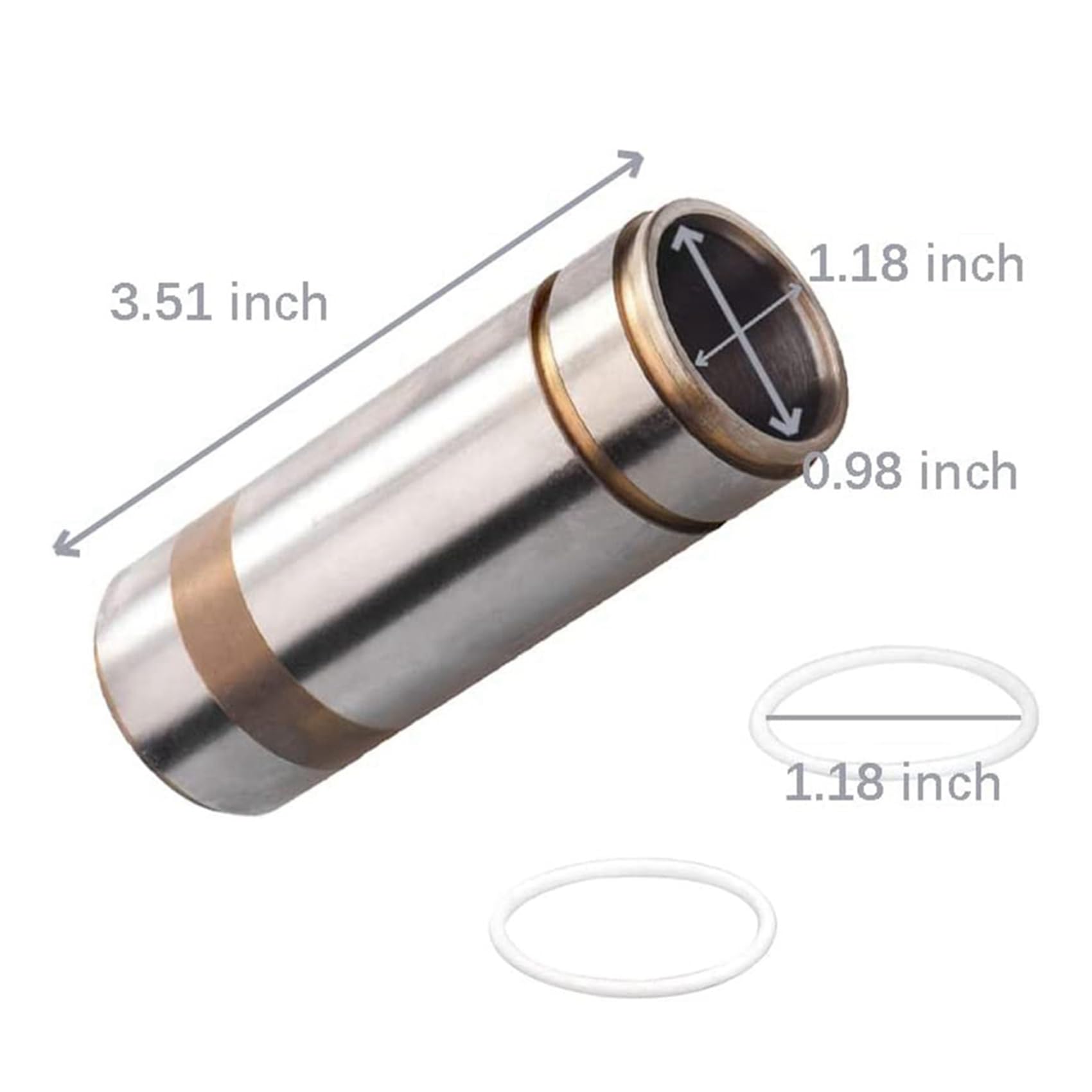 248209 Airless Paint Sprayer Inner Cylinder Sleeve - Compatible With Graco 695, 795, 3900 Sprayers, Includes 2 Sealing Rings