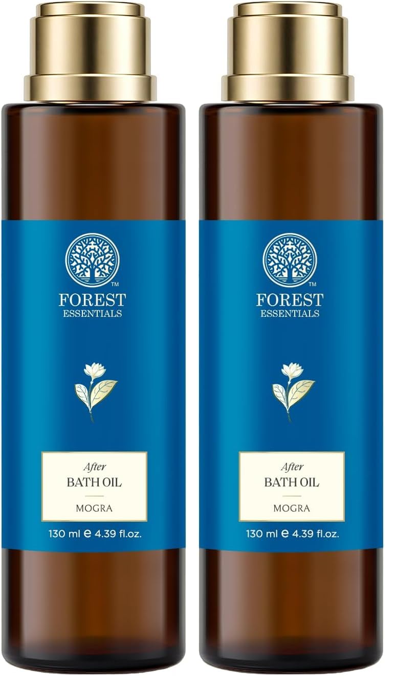 Forest Essentials After Bath Oil Mogra | After Shower on Wet Skin | Keeps Skin Hydrated | For Lightly Scented & Soft Skin | For Daily Use (Pack of 2)-picture-15
