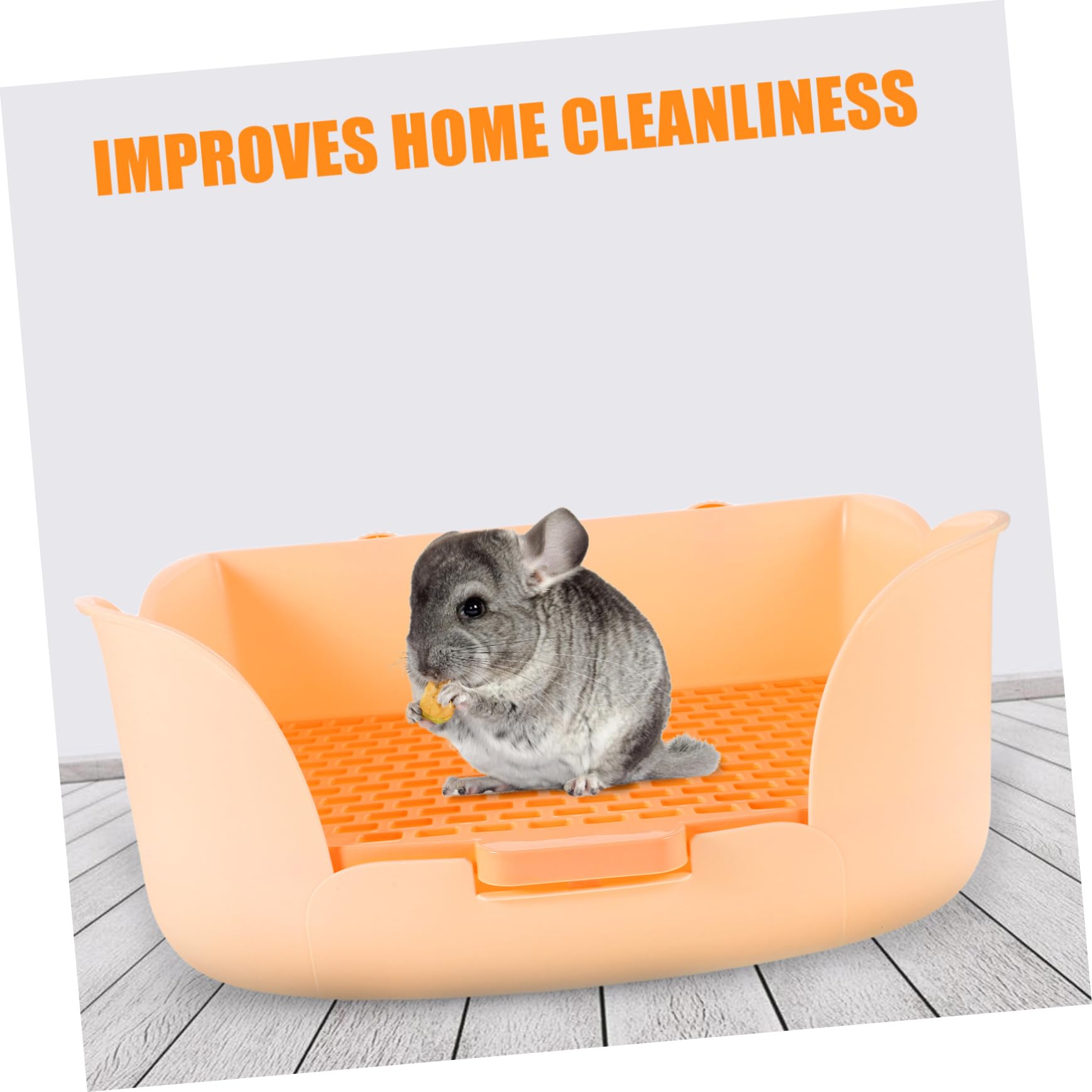 COLLBATH Lettiera per Animali Design Ergonomico per Cavie Criceti e Cincillà Facile