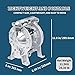 TDS DYI SHENG Air-Operated Double Diaphragm Pump 3/4 Inch Stainless Steel316, Teflon Diaphragm, 22.45GPM, for Acid and Alkali, Corrosive Fluid, Chemical and Industrial Use, chemical transfer pump
