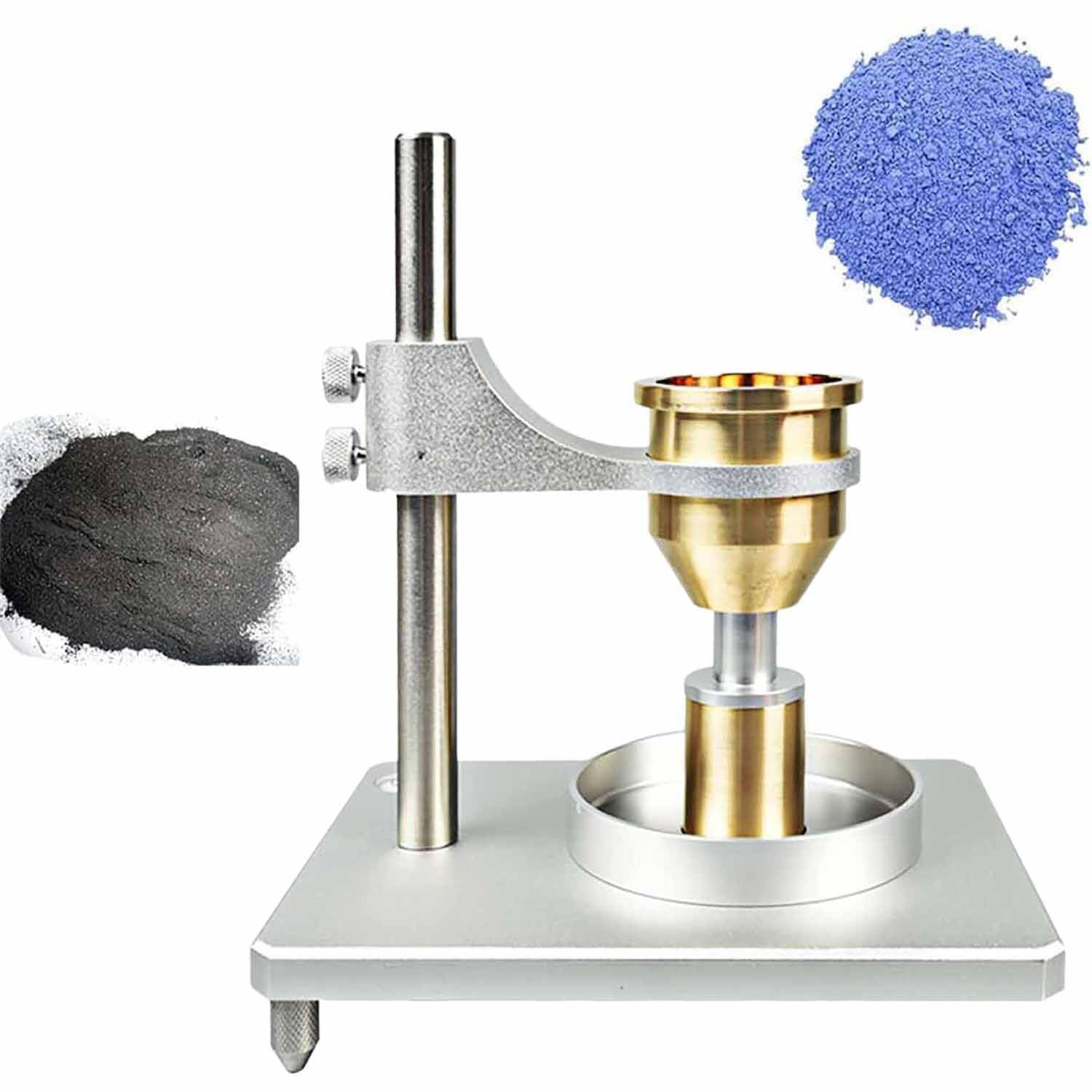 Pulverflussfähigkeitsprüfer Hall-Durchflussmesser Schüttdichtemesser Pulver-Schüttdichtemesser für Metall PVC/PE Pulver-Fließfähigkeitsprüfer Brass