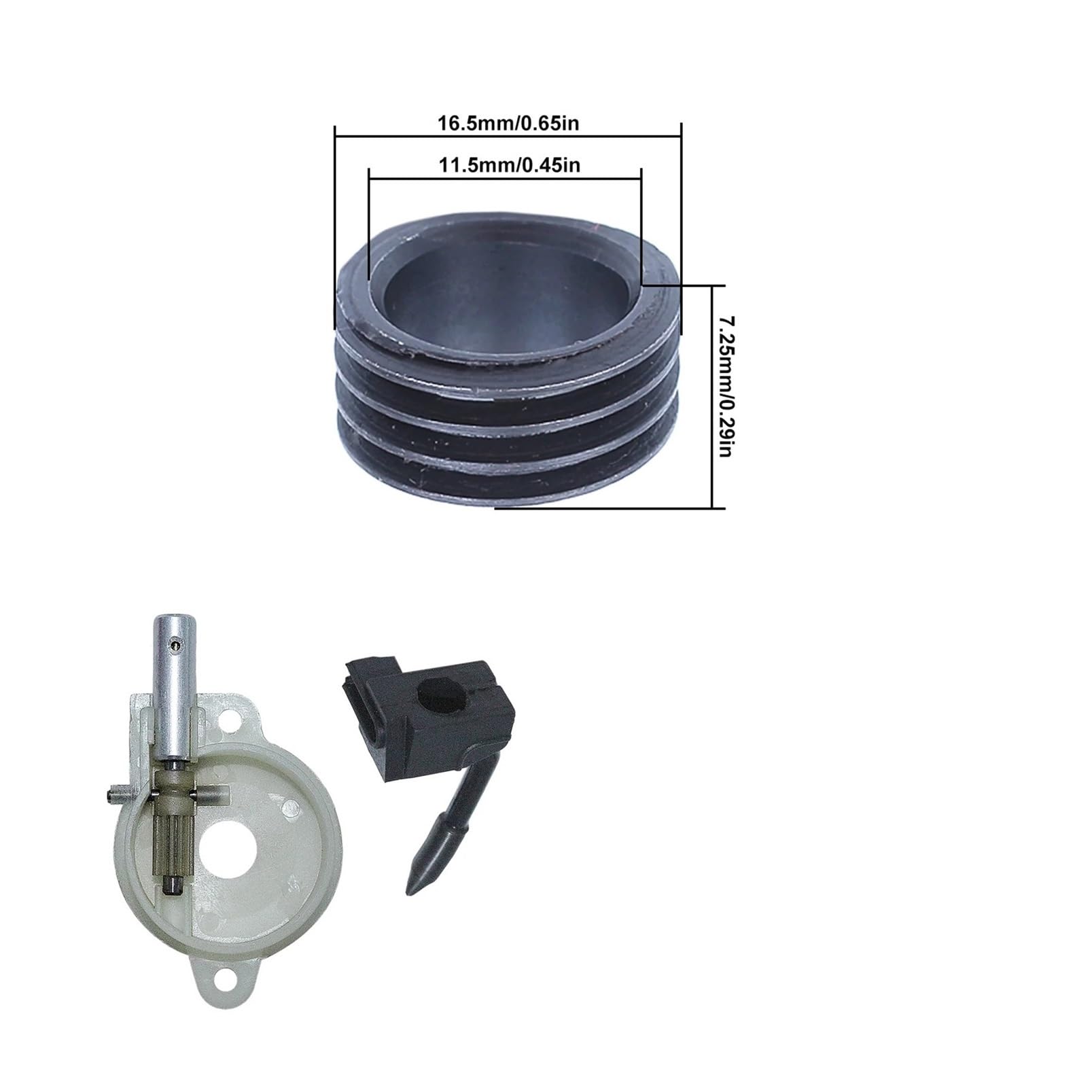 Engranaje de transmisión de aceite de bomba de aceite de motosierra, compatible con 137, 137E, 142, 142E, 136, 136LE, 141, 141LE, 36, 41, 545036801