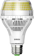 SANSI 400W Equivalent 6000 Lumens Brightest LED Light Bulb, 5000K Daylight E26 A21 Super Bright LED Bulb Non-Dimmable, 22-Year Lifetime, 40W Energy Saving for Home Workshop