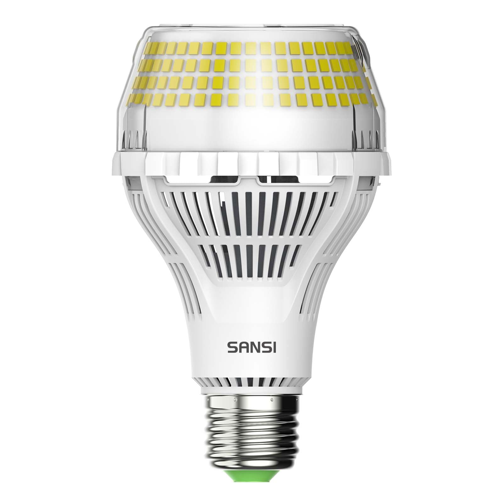 SANSI 400W Equivalent 6000 Lumens Brightest LED Light Bulb, 5000K Daylight E26 A21 Super Bright LED Bulb Non-Dimmable, 22-Year Lifetime, 40W Energy Saving for Home Workshop