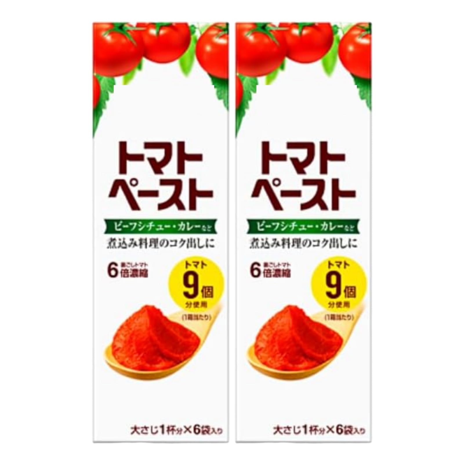 2個セットトマトペーストミニパック 18gX6袋入