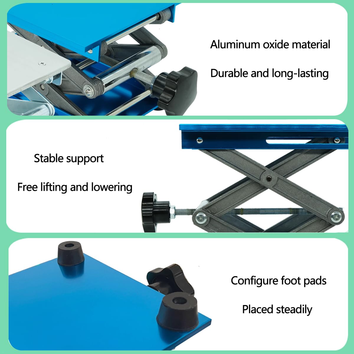 Pipe Jack Stands 4x4 Inch Lab Jack Stand - Aluminum Oxide Platform Lift ...