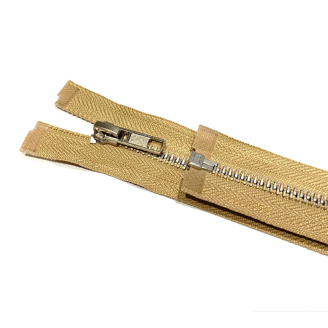 2 Pieces/Open Metal Zippers, Available in Maya 5#, Sewing Zipper, Black, Blue, Gold, Silver, Measurements - Image 3