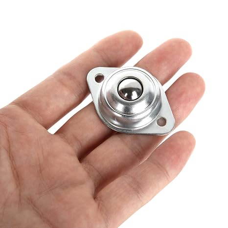 16 Pack 1/2 Roller Ball Transfer Bearings, Carbon Steel Ball Transfer Unit Swivel Ball Caster Roller Transfers, Ball Casters Bearing Universal Rotation Caster for Transmission, Conveyor, Roller Stand