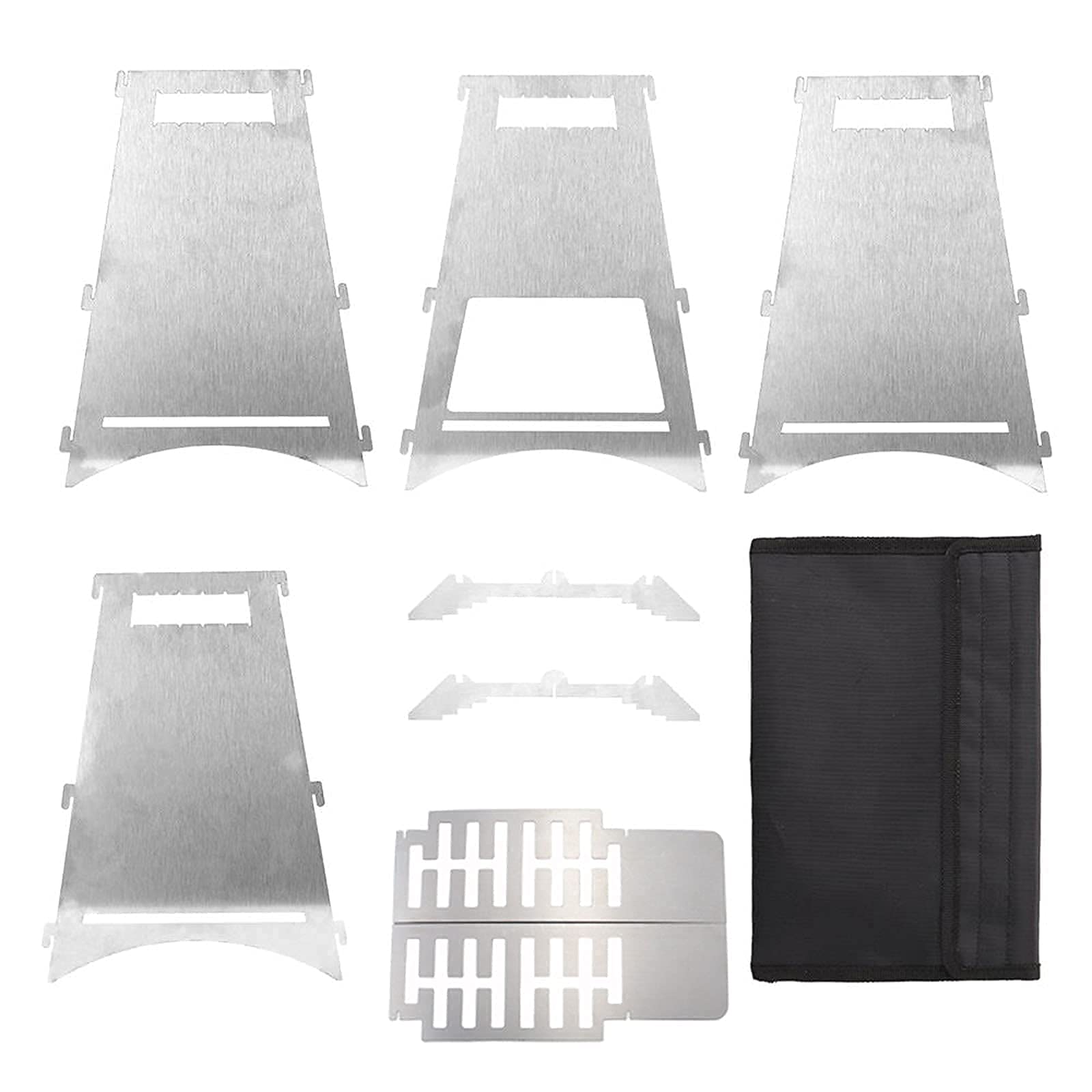 Ognisko na zewnątrz Grill, ognisko Składane grille kempingowe ze stali nierdzewnej Piece Przenośny grill kempingowy Outdoor Multiuse Grill Grill gazowy na węgiel drzewny