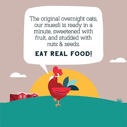 Vista 37 de Seven Sundays Muesli Cereal clásico Bircher Manzana Canela Almendra, bolsa de 32 onzas (paquete de 4), sin gluten, 0.00 oz de azúcar añadido