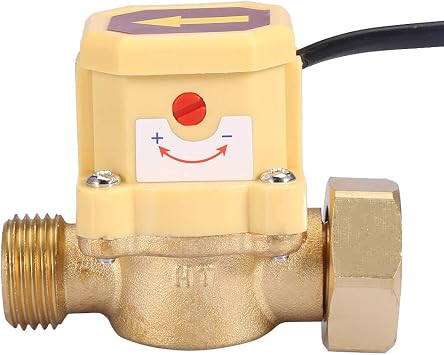 Water Flow Switch, G3/4-G1/2 Thread Water Pump Adjustable Flow Sensor Pressure Automatic Control Switch 220V