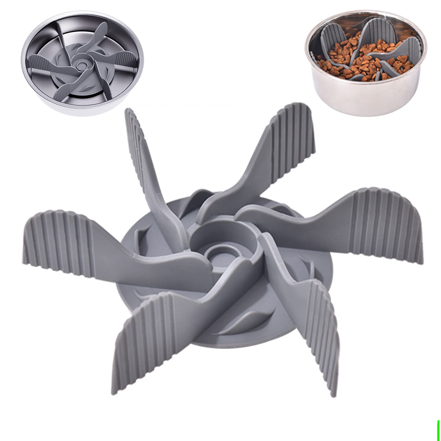 Slow Feeder Dog Bowls, Dog Slow Feeder Bowl, Slow Feeder, Cuttable Dog Slow Feeder with Suctions, Slow Eating Feeder Insert for Large and Medium Small Breed Dogs, Anti-gulping Dog Slow Feeder (Grey) (B0BXX3PZZC) Amazon Price History, Amazon Price Tracker