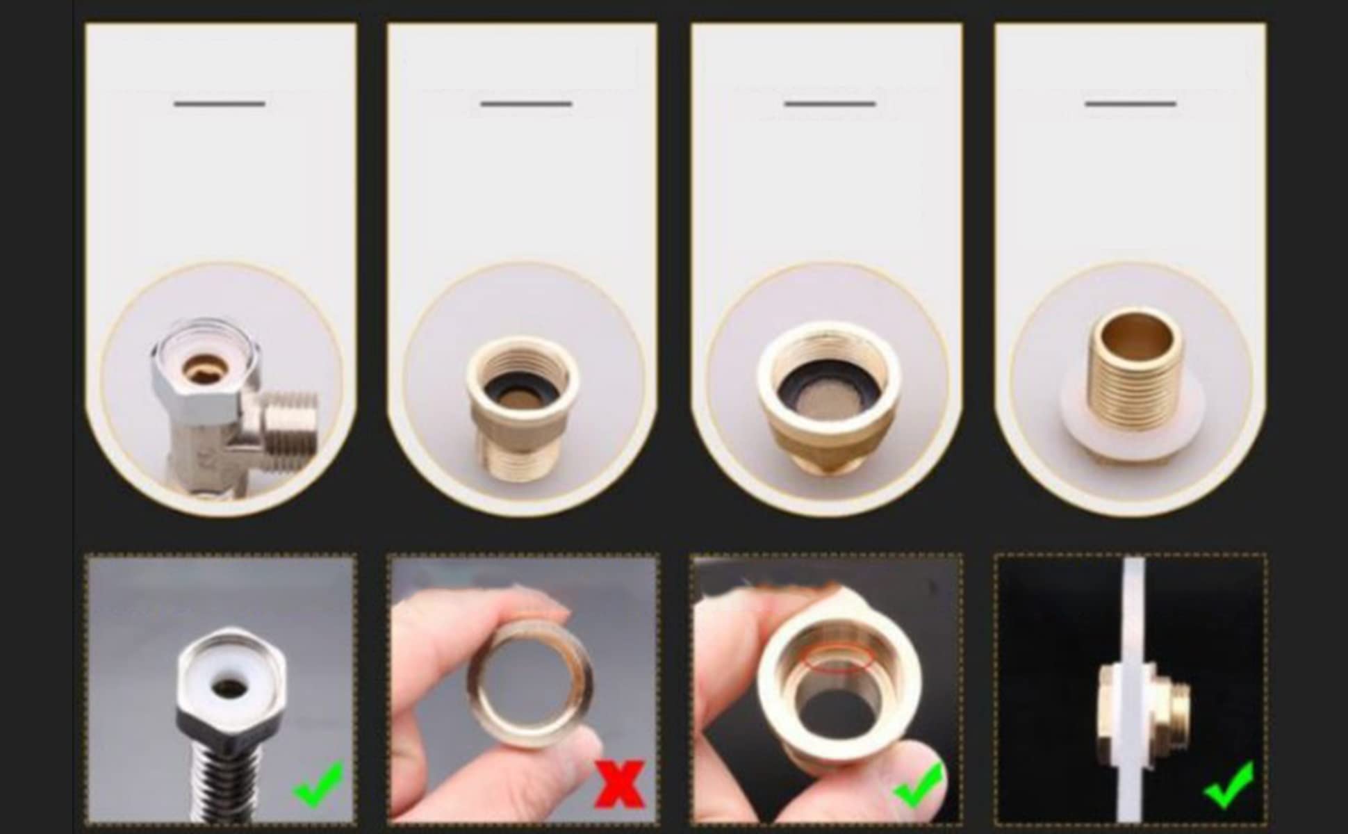 Produktbild von 100 Nylon Unterlegscheiben M10 – 16mm Außen, 10mm Innen, 1mm Dick, Klar, Von Uxcell