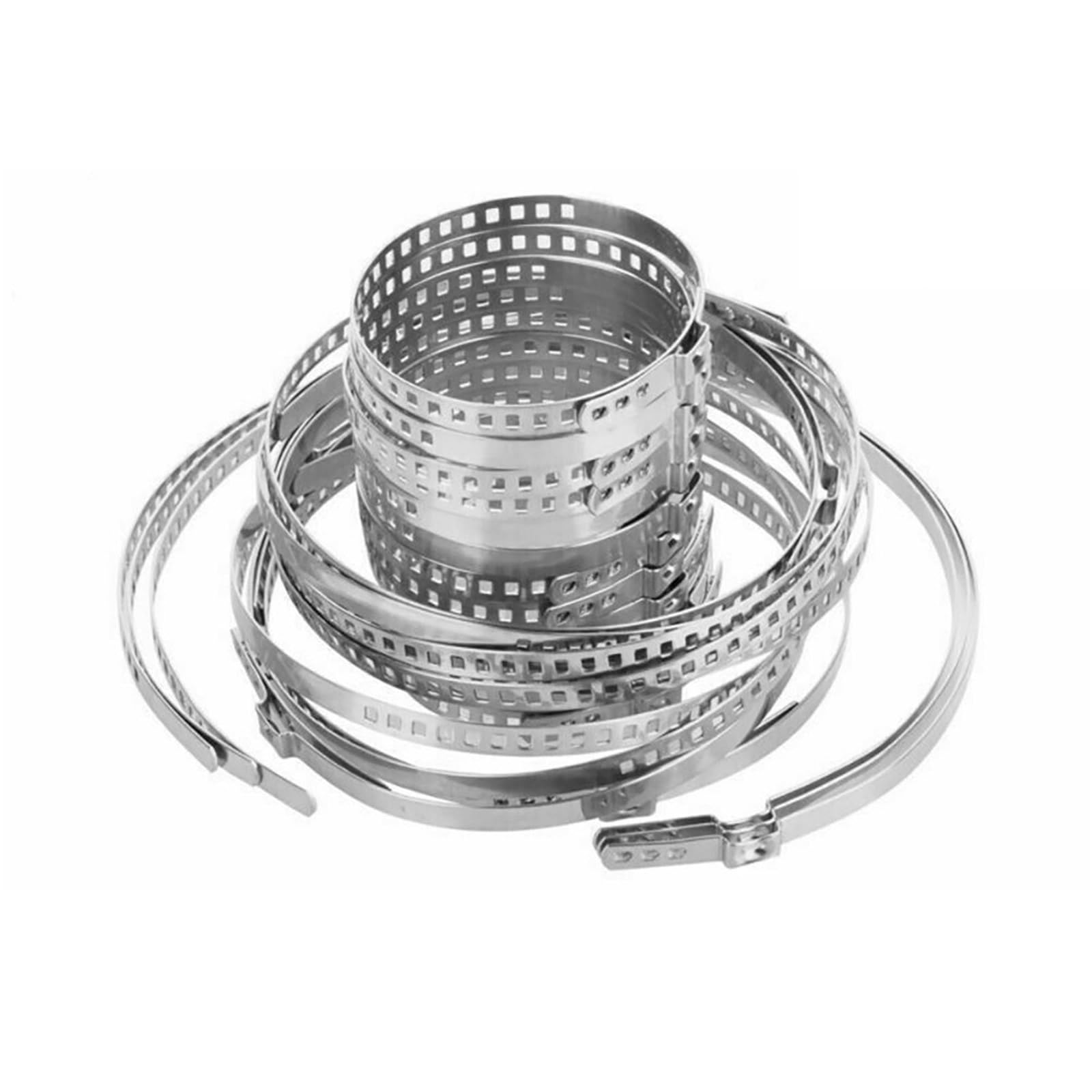 CV Joint Boot Kit CV Bott Zestaw 24/10 szt. zacisków do osłon przegubu homokinetycznego ze stali nierdzewnej, uniwersalny, regulowany wał napędowy, 25-50 mm, 50-120(24pcs)