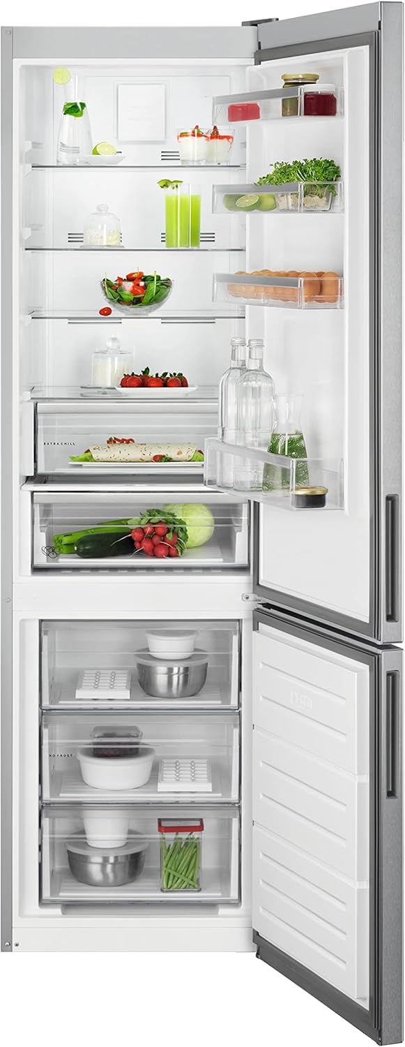 AEG RCB636E2MX Freestanding Frost Free Fridge Freezer Stainless Steel GRADE A