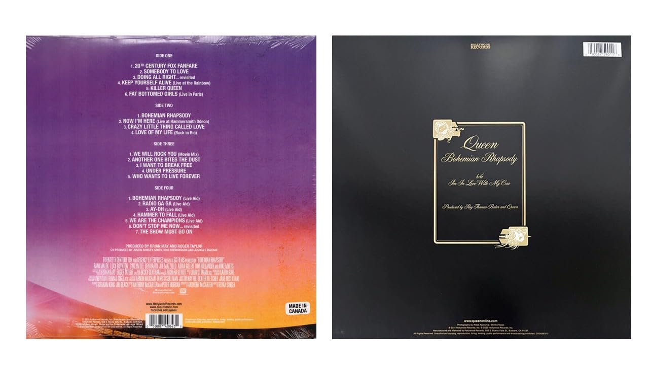 Bohemian Rhapsody Original + 50th Anniversary Queen 2 pack | Vinile rimasterizzato da 180 g (confezione da 2)