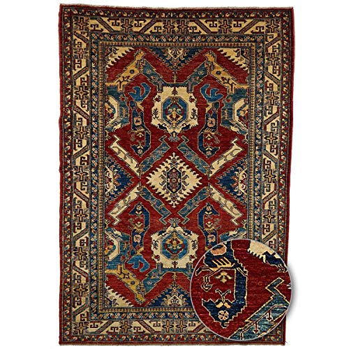 Un amour de Tapis Orient Teppich Kazak 17 Wolle, bordeaux, 180x270 – Bild 5