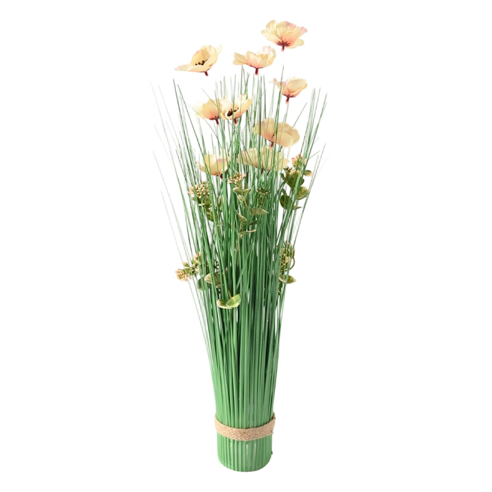 PANGBOER Faux Wild Bulrush Grass Stems 62Cm Tall Without Maintenance Required Wild Grass Decors Suitable for Various Decors Styles Artificial Plant for Party Season Table Highlight