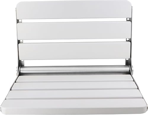16" Foldable Shower Seat Wall Mounted | Folding Shower Seat for Adults, 400lbs Max Load for Inside Shower, Small Shower es