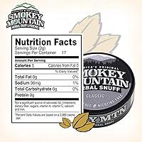 Vista 3 de Smokey Mountain - Rapé a base de hierbas de corte largo – Clásico – Caja de 10 latas - Rapé sin tabaco y sin nicotina