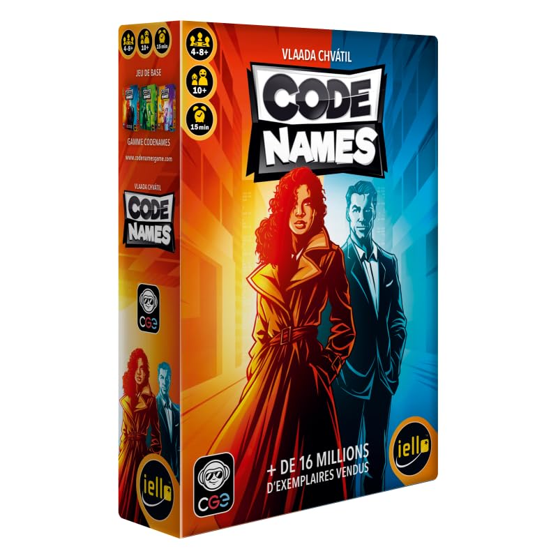 Codenames - Game of Jahres 2016 - Edition 2025 - French Version, Multicolored, 17 cm x 24 cm x 0.1 cm