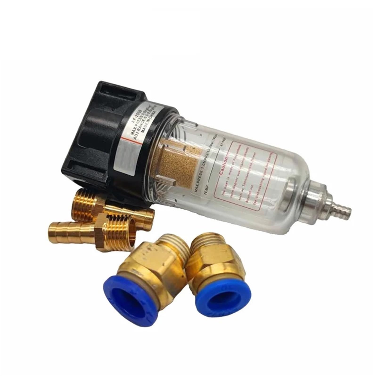 TESHHIPH AF2000 1/4 Source Processor Copper Pump Filter Oil and Water Separator 1pcs(Copper core)