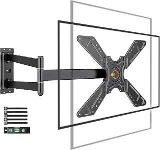 FORGING MOUNT Full Motion Corner TV Wall Mount for 32-75" TVs Holds 110 lbs - Amazon product rated Grade A